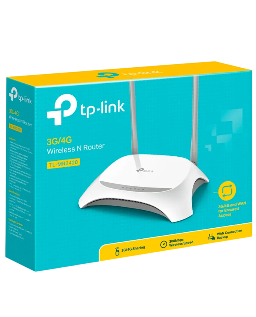 TP-Link TL-MR3420 / N300 Беспроводной маршрутизатор с USB-портом и поддержкой 3G/4G USB-модемов