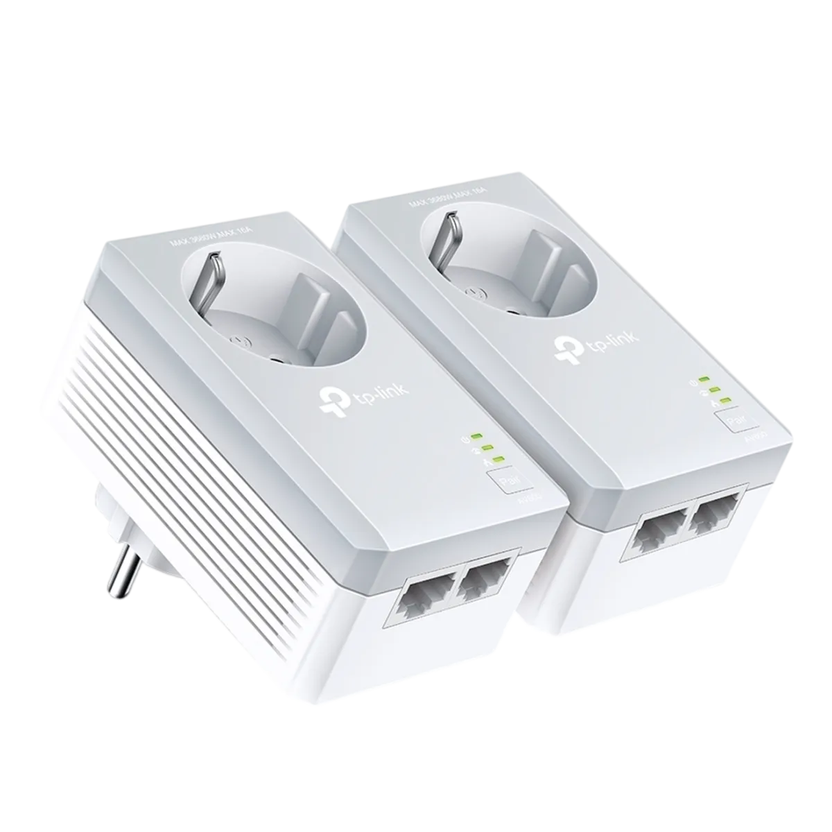 TP-Link TL-PA4020P KIT / AV600 Комплект Powerline адаптеров со встроенной розеткой