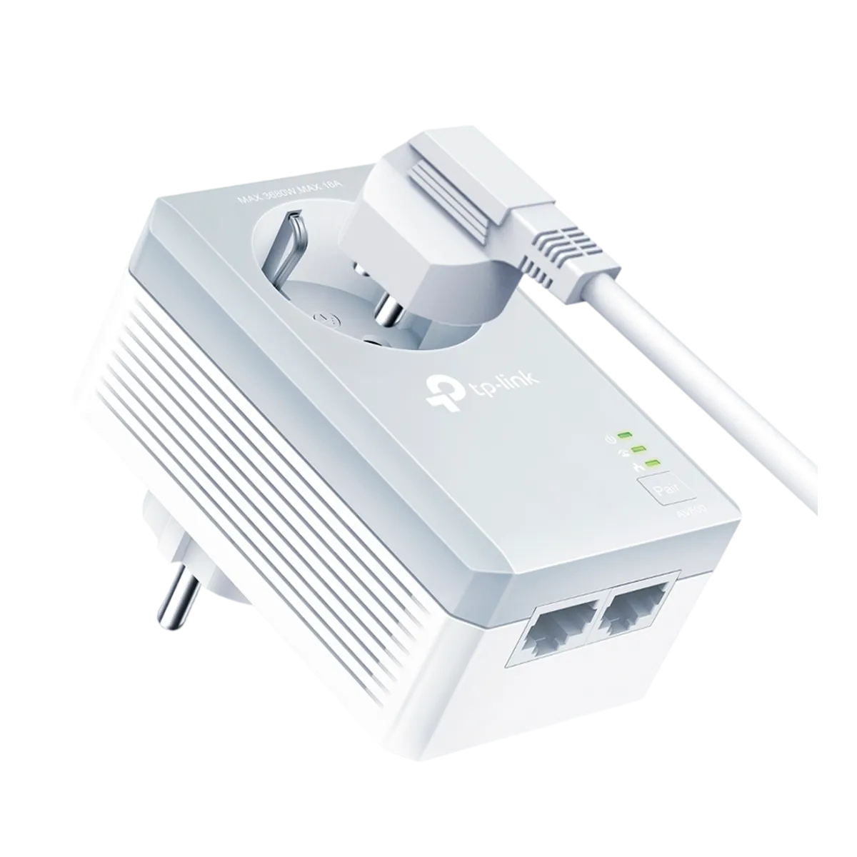 TP-Link TL-PA4020P KIT / AV600 Комплект Powerline адаптеров со встроенной розеткой