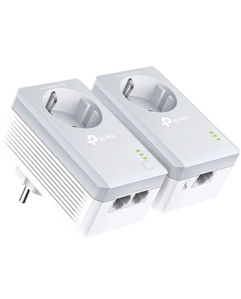 TP-Link TL-PA4022P KIT / AV600 Комплект адаптеров Powerline со встроенной розеткой