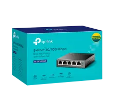 TP-Link TL-SF1005LP / Неуправляемый PoE-коммутатор (4 порта PoE+ 10/100 Мбит/с, 1 порт 10/100 Мбит/с без РоЕ)