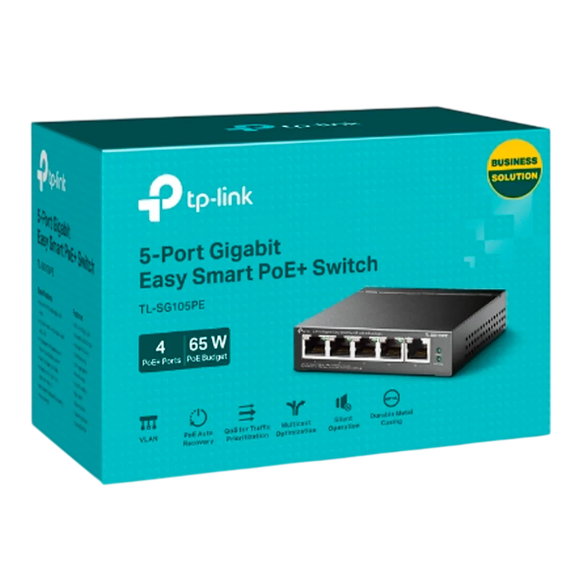 TP-Link TL-SG105PE / Easy Smart гигабитный 5-портовый PoE-коммутатор (4 порта PoE+ и 1 порт без РоЕ)