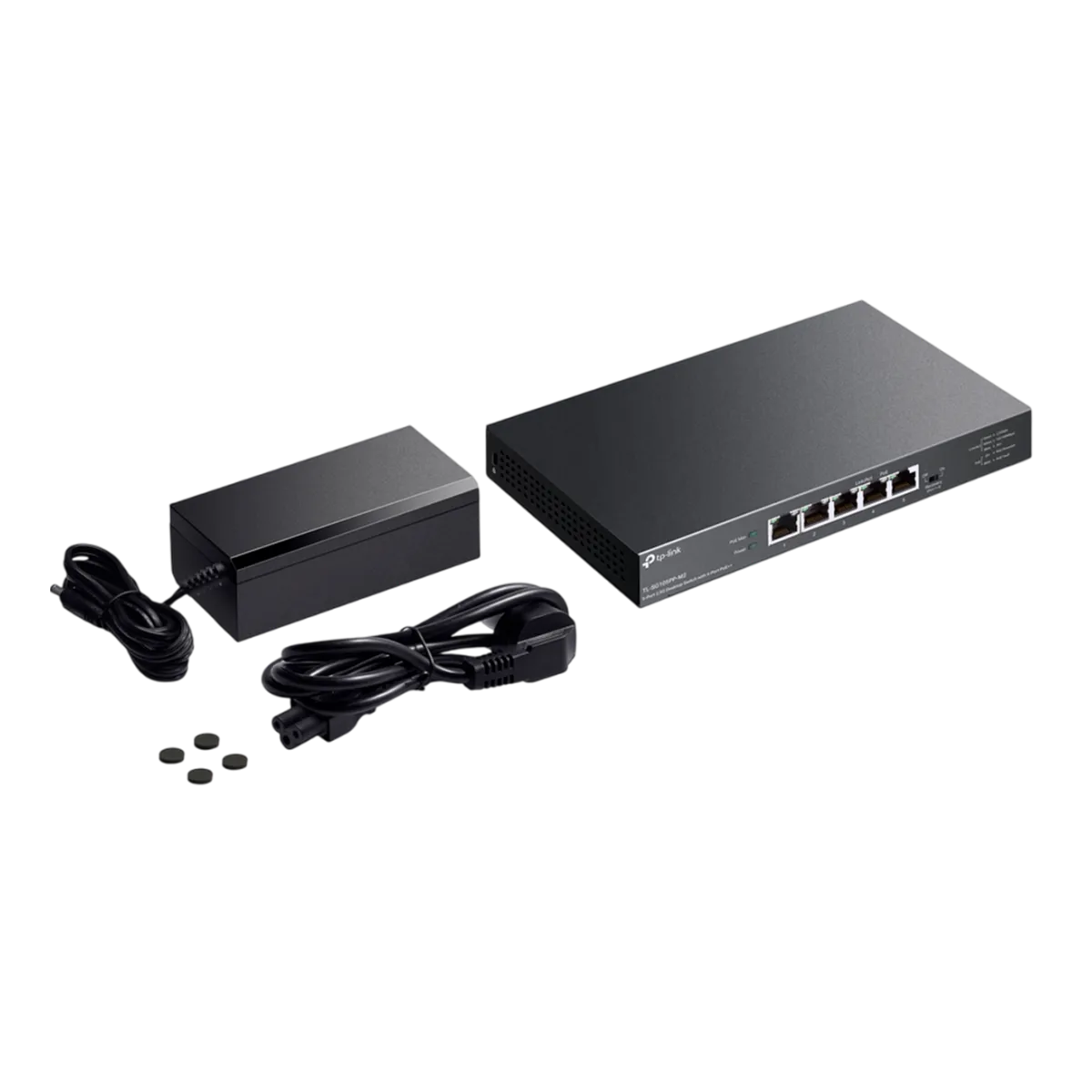 TP-Link TL-SG105PP-M2 / Неуправляемый мультигигабитный (2.5G) 5-портовый PoE-коммутатор (4 порта PoE+, 1 порт без РоЕ)