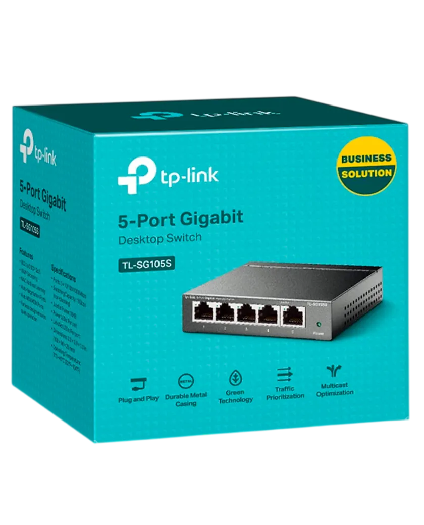 TP-Link TL-SG105S / Неуправляемый гигабитный 5-портовый коммутатор
