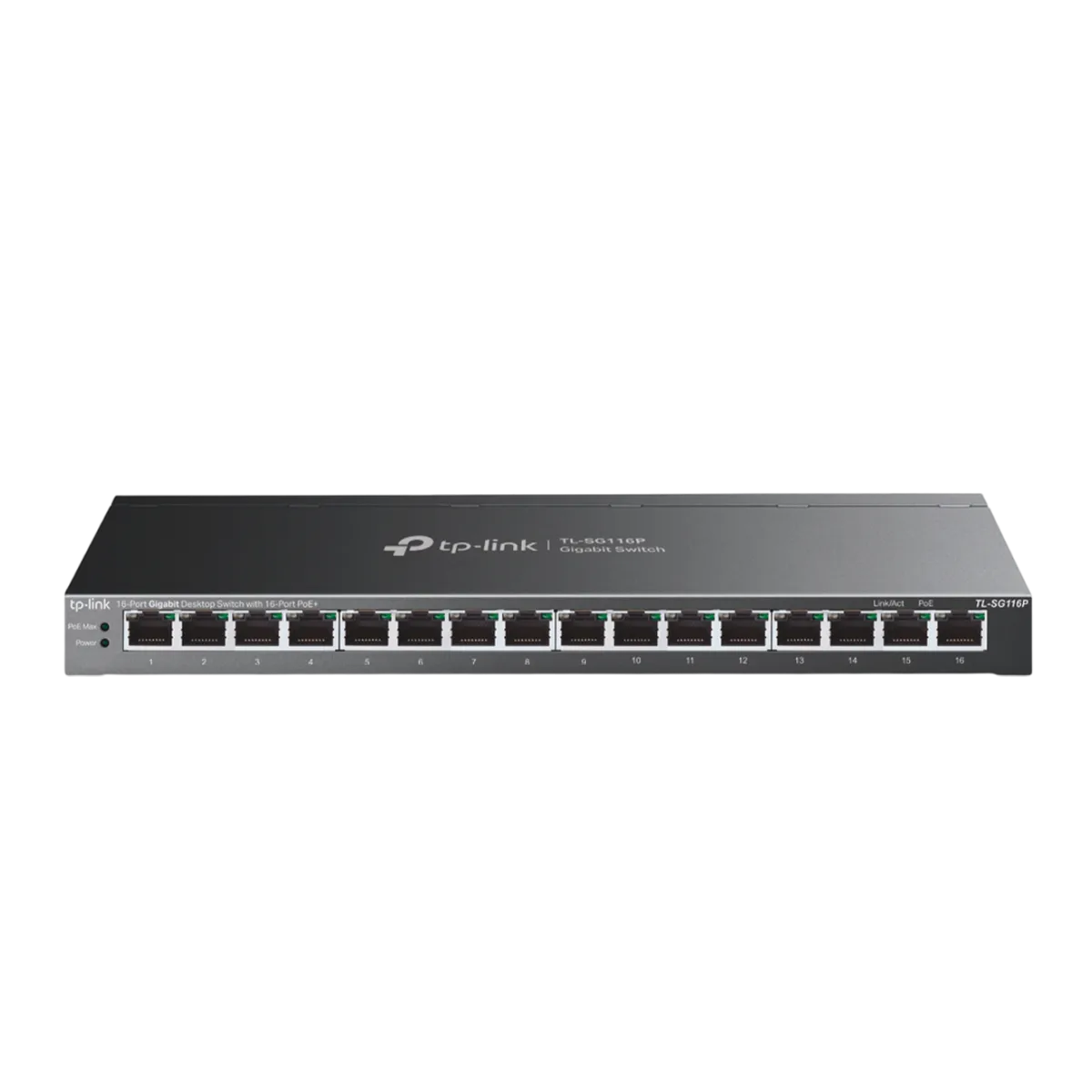 TP-Link TL-SG116P / Неуправляемый гигабитный 16-портовый PoE-коммутатор (16 портов PoE+)