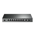 TP-Link TL-SG1210P / Неуправляемый гигабитный 10-портовый PoE-коммутатор (8 портов PoE+, 1 порт без РоЕ и 1 слот SFP)