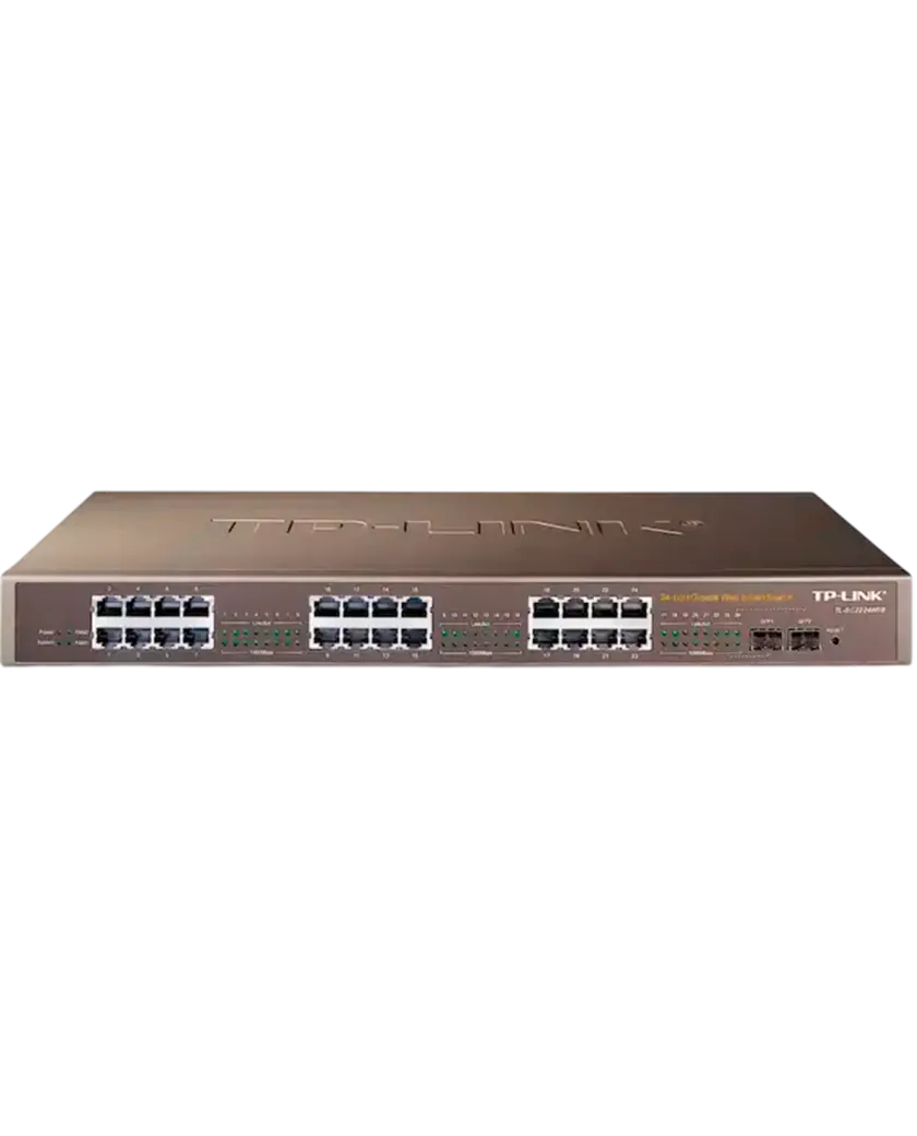 TP-Link TL-SG2224WEB / Web Smart 24-портовый гигабитный коммутатор с 2 комбинированными слотами SFP