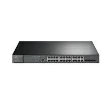 TP-Link TL-SG3428MP / JetStream 24‑портовый гигабитный управляемый РоЕ-коммутатор L2 с 4 SFP‑слотами