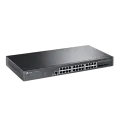 TP-Link TL-SG3428X-UPS / JetStream Управляемый коммутатор уровня 2+ с 24 гигабитными портами RJ45, 4 портами SFP+ и источником балансового питания