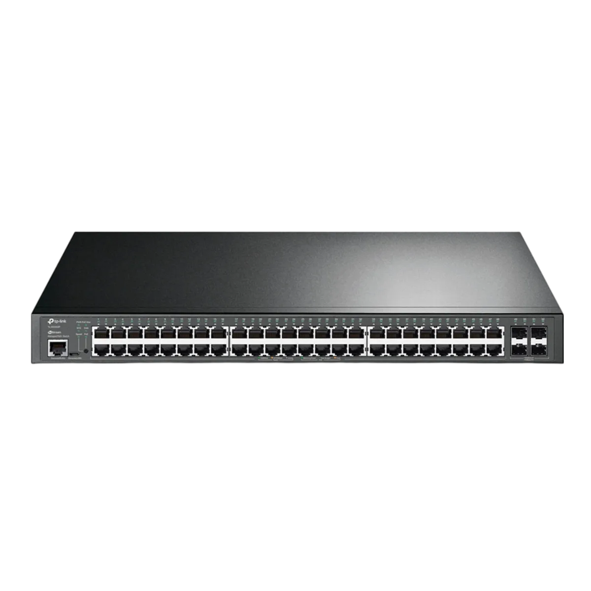 TP-Link TL-SG3452P / JetStream 48‑портовый гигабитный управляемый РоЕ-коммутатор L2+ с 4 SFP‑слотами