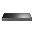 TP-Link TL-SG3452P / JetStream 48‑портовый гигабитный управляемый РоЕ-коммутатор L2+ с 4 SFP‑слотами