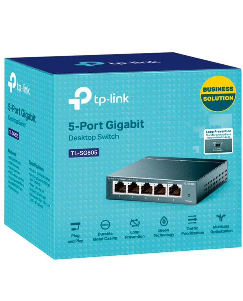 TP-Link TL-SG605 / Неуправляемый гигабитный коммутатор с 5 портами