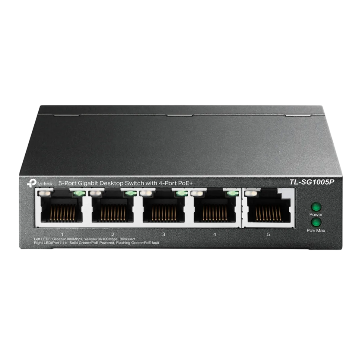 TP-Link TL-SG605P / Нуправляемый гигабитный коммутатор с 5 портами и поддержкой PoE+ с 4 портами