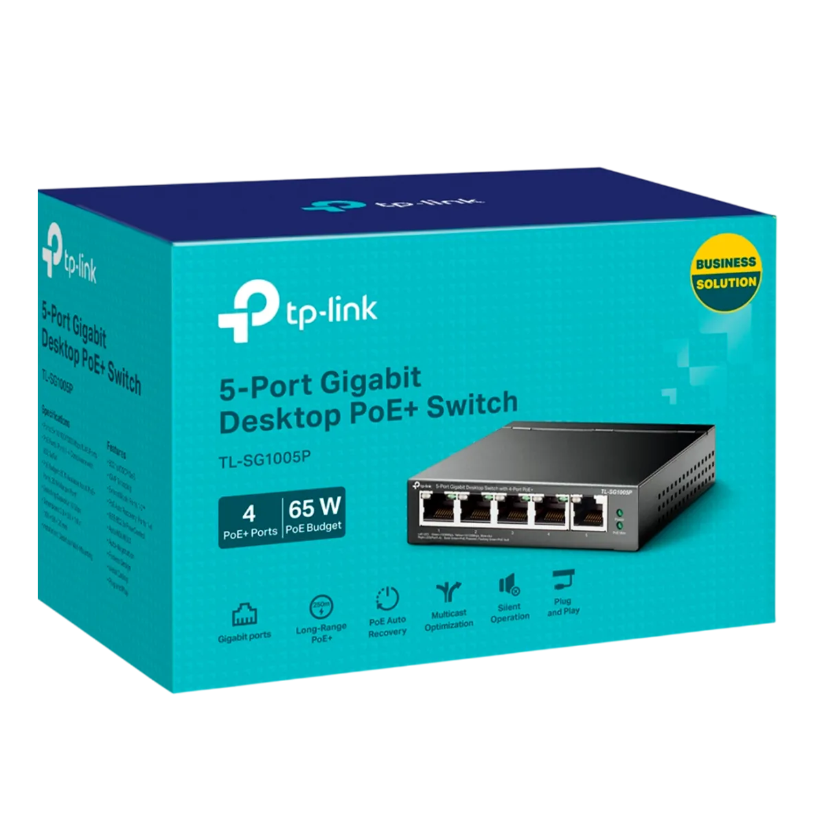 TP-Link TL-SG605P / Нуправляемый гигабитный коммутатор с 5 портами и поддержкой PoE+ с 4 портами