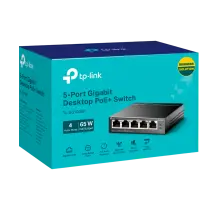 TP-Link TL-SG605P / Нуправляемый гигабитный коммутатор с 5 портами и поддержкой PoE+ с 4 портами