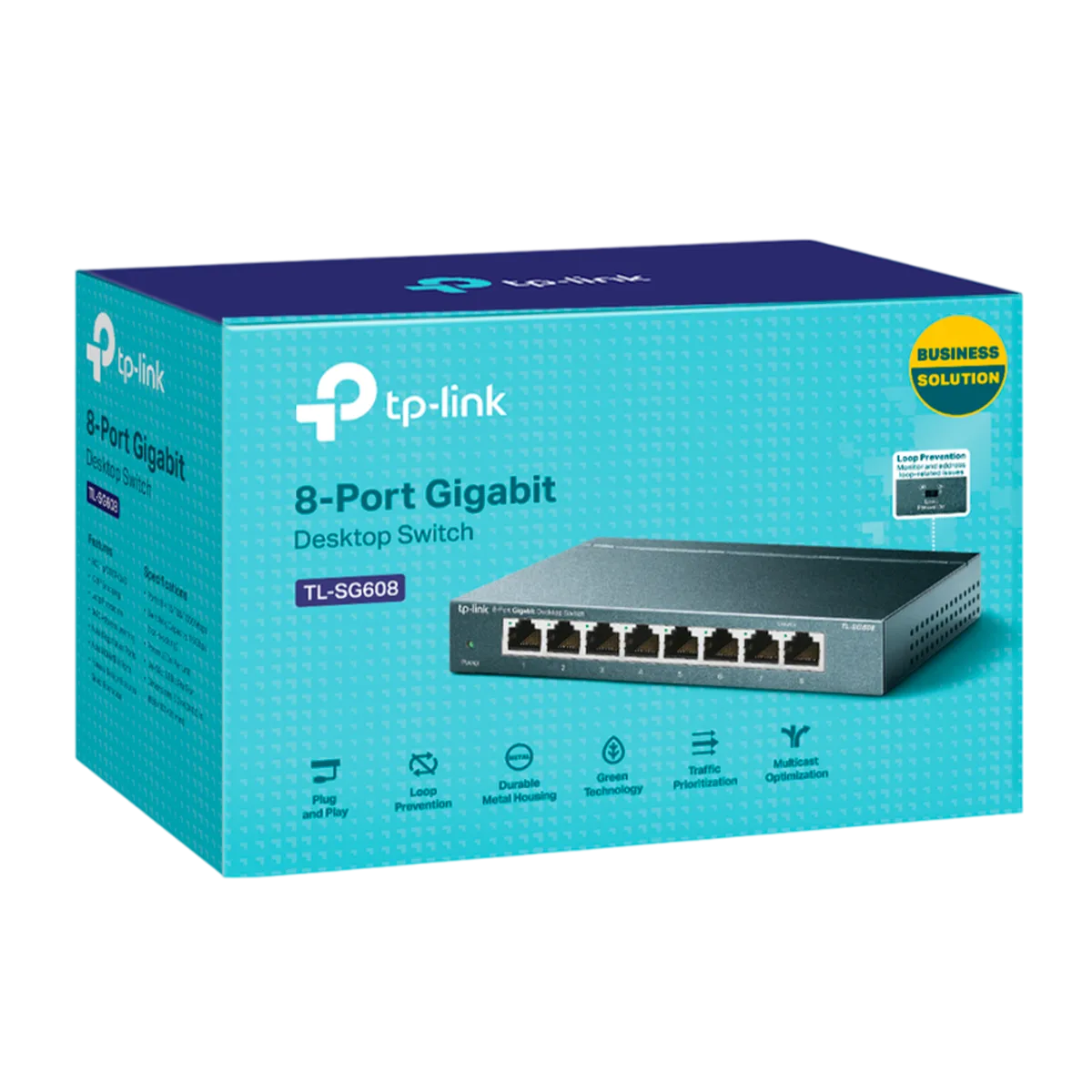 TP-Link TL-SG608 / Неуправляемый 8-портовый гигабитный коммутатор