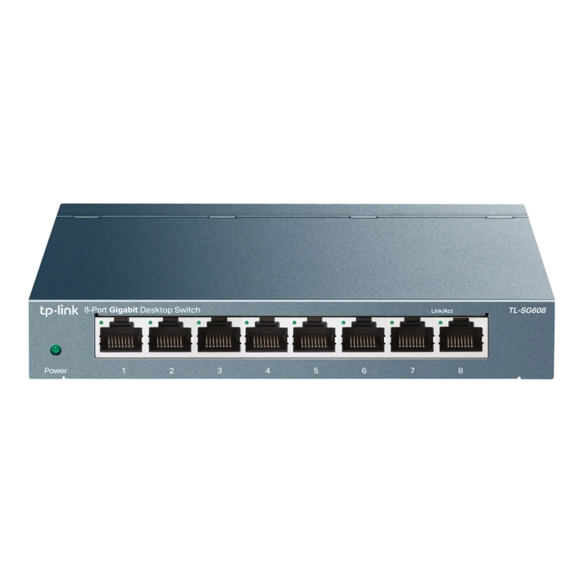 TP-Link TL-SG608P / Нуправляемый гигабитный коммутатор с 8 портами и поддержкой PoE+ с 4 портами