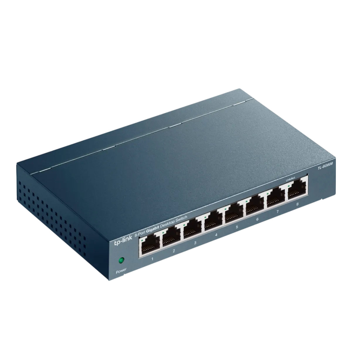TP-Link TL-SG608P / Нуправляемый гигабитный коммутатор с 8 портами и поддержкой PoE+ с 4 портами