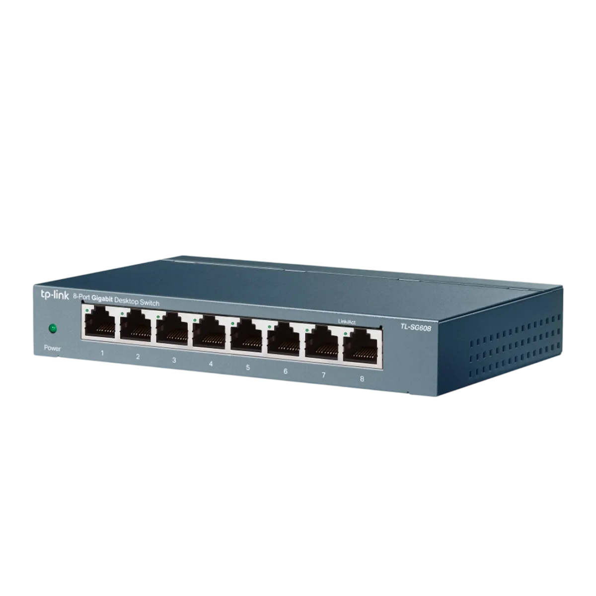 TP-Link TL-SG608P / Нуправляемый гигабитный коммутатор с 8 портами и поддержкой PoE+ с 4 портами