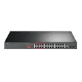 TP-LinTL-SL1226Pk  / Неуправляемый PoE-коммутатор (24 порта PoE+ 10/100 Мбит/с и 2 гигабитных Combo-порта RJ45/SFP)