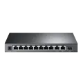 TP-Link TL-SL1311MP / Неуправляемый PoE-коммутатор (8 портов PoE+ 10/100 Мбит/с, 2 гигабитных порта без РоЕ и 1 слот SFP)