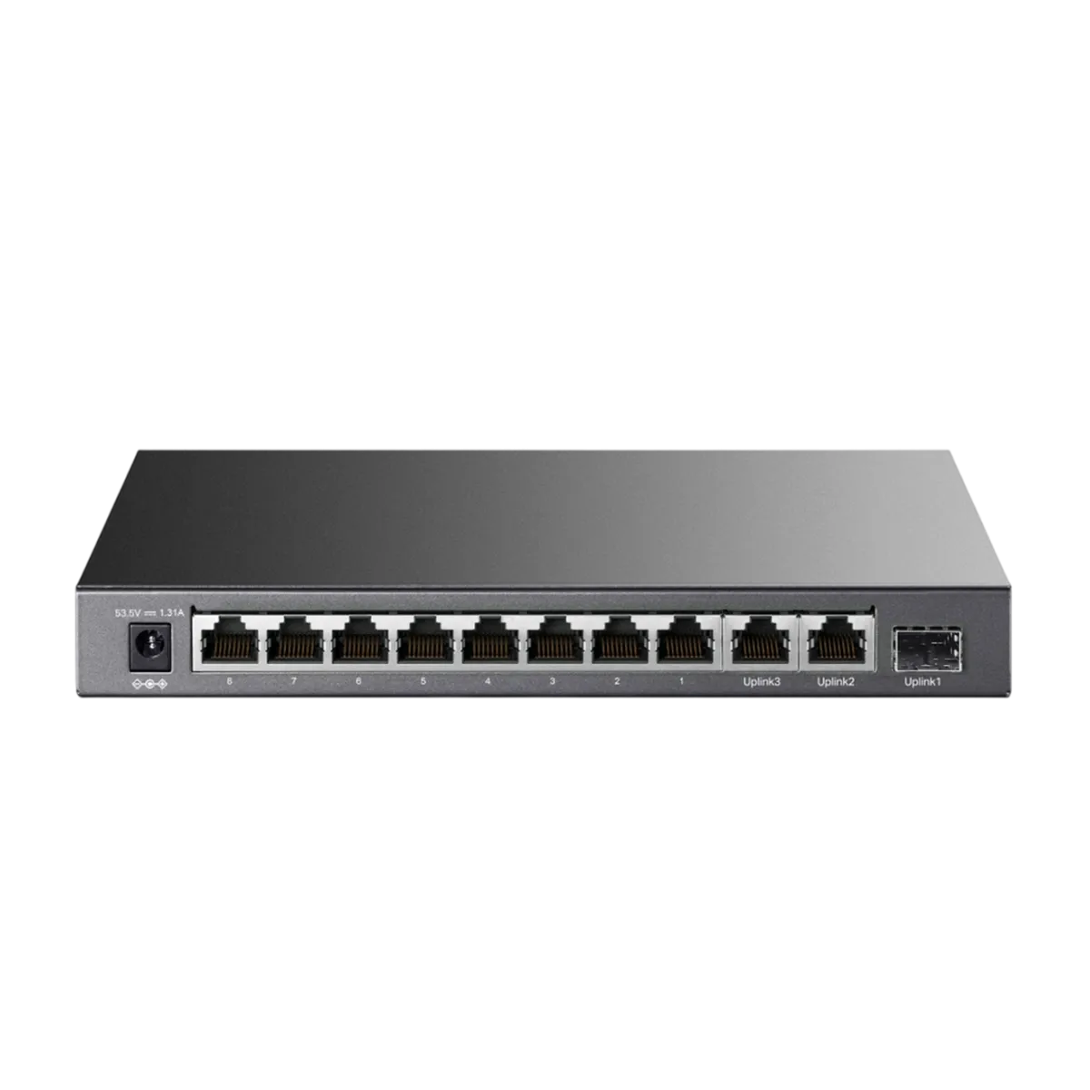 TP-Link TL-SL1311P / Неуправляемый PoE-коммутатор (8 портов PoE+ 10/100 Мбит/с, 2 гигабитных порта без РоЕ и 1 слот SFP)