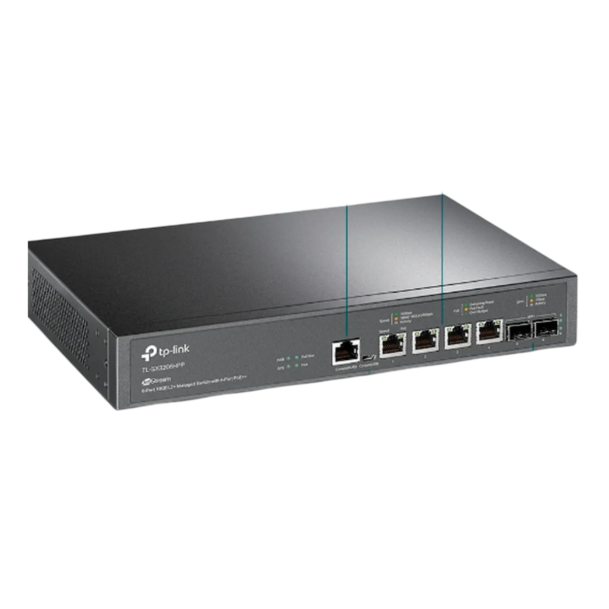 TP-Link TL-SX3206HPP / Управляемый коммутатор JetStream с 6 портами 10GE L2+ и 4 портами PoE++