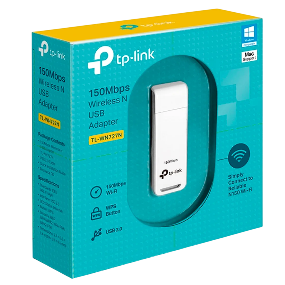 TP-Link TL-WN727N / N150 Беспроводной USB-адаптер