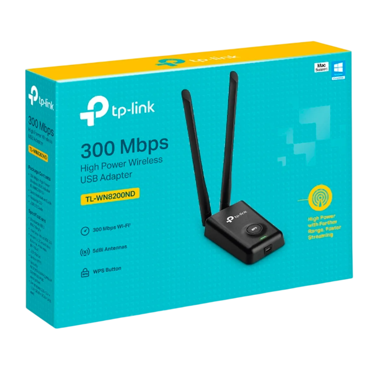 TP-Link TL-WN8200ND / N300 Беспроводной USB-адаптер высокого усиления