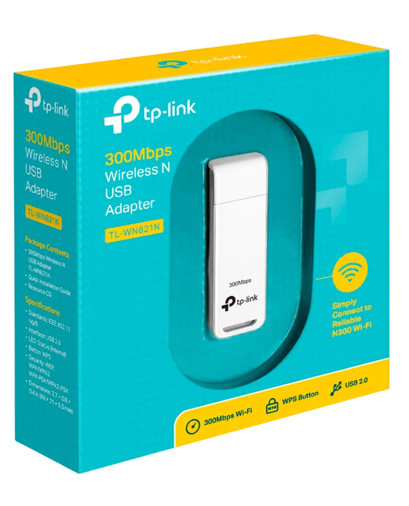 TP-Link TL-WN821N / N300 Беспроводной USB-адаптер