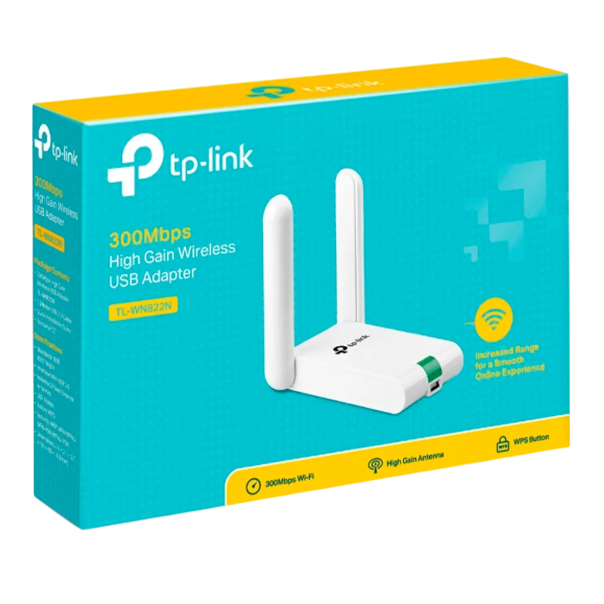 TP-Link TL-WN822N / N300 Беспроводной USB-адаптер высокого усиления