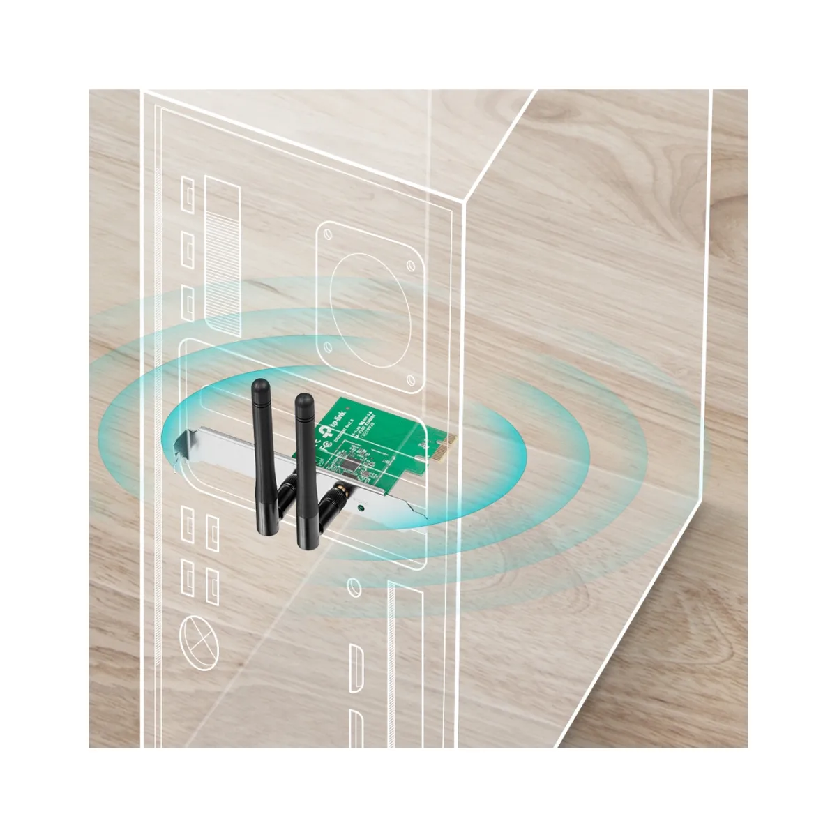 TP-Link TL-WN881ND / N300 Беспроводной PCIe-адаптер