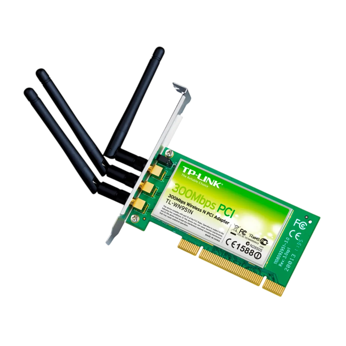 TP-Link TL-WN951N / Беспроводной сетевой адаптер на базе шины PCI 300 Мбит/с