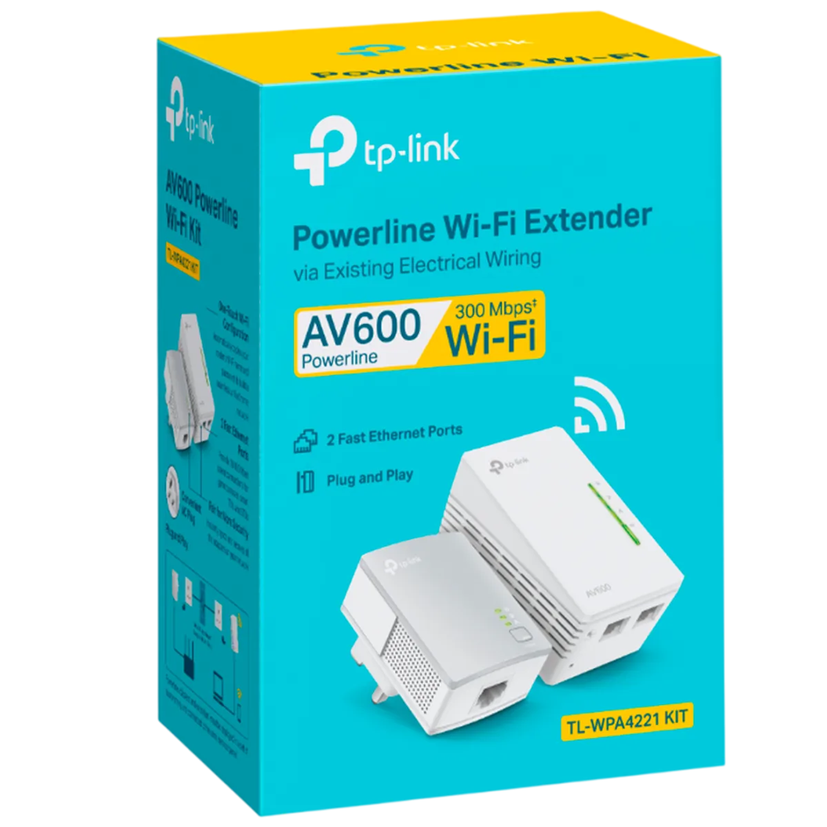 TP-Link TL-WPA4221 KIT / AV600 Комплект Wi-Fi Powerline-адаптеров с Wi-Fi
