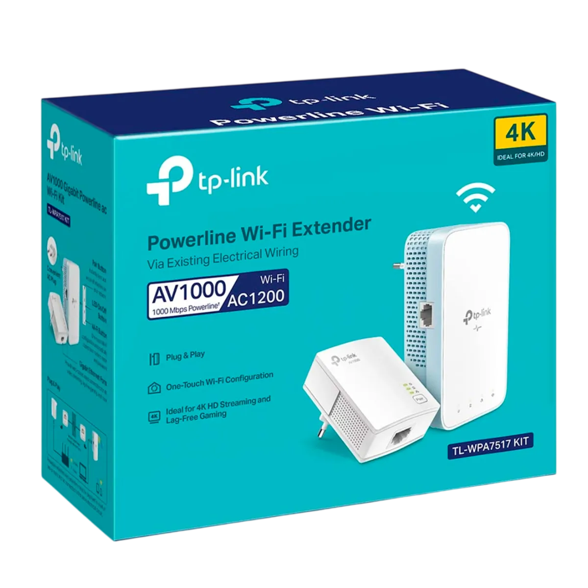 TP-Link TL-WPA7517 KIT / AV1000 Комплект гигабитных Powerline-адаптеров с Wi-Fi
