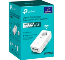 TP-Link TL-WPA8631P / AV1300 Гигабитный Powerline-адаптер с Wi-Fi и встроенной розеткой