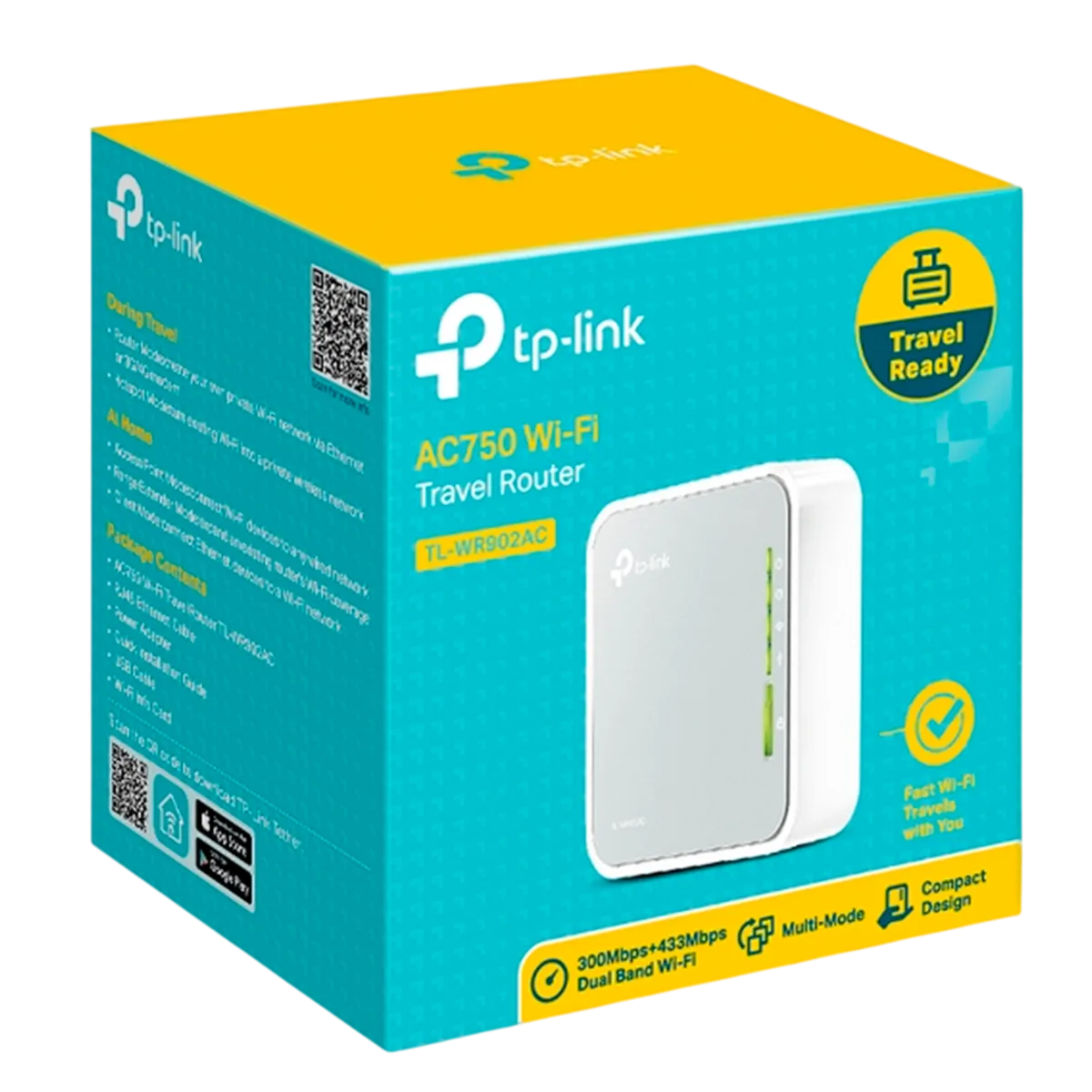 TP-Link TL-WR902AC / AC750 Портативный беспроводной маршрутизатор