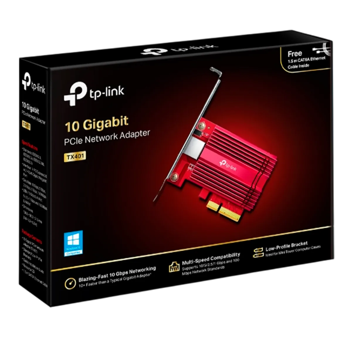TP-Link TX401 / Сетевой PCIe-адаптер 10 Гбит/с