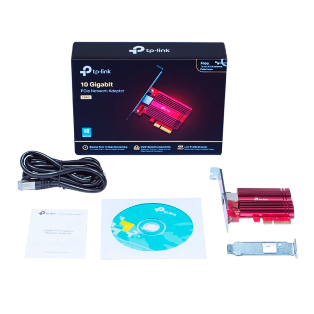 TP-Link TX401 / Сетевой PCIe-адаптер 10 Гбит/с