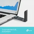 TP-Link Archer TXE50UH / AXE3000 Трехдиапазонный беспроводной USB-адаптер высокого усиления Wi-Fi 6E