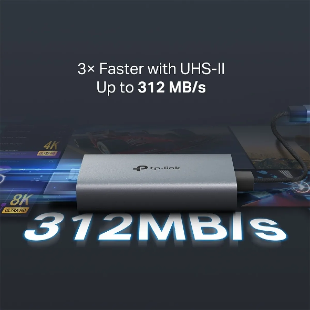 TP-Link UA440C / Кардридер USB 3.0 Type-С со слотами SD / microSD 4.0