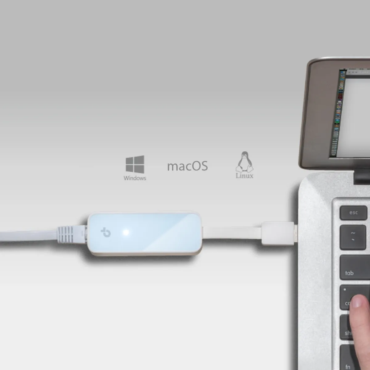 TP-Link UE200 / Сетевой адаптер USB 2.0 / Fast Ethernet