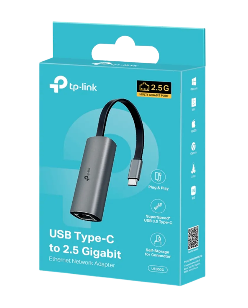TP-Link UE302C / Сетевой адаптер USB Type C / 2.5GEthernet