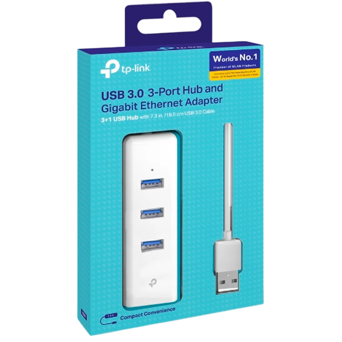 TP-Link UE330 / 3-портовый концентратор USB 3.0 с гигабитным Ethernet-адаптером
