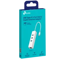 TP-Link UE330C / HUB 3-портовый USB 3.0 Type-C с гигабитным Ethernet-адаптером