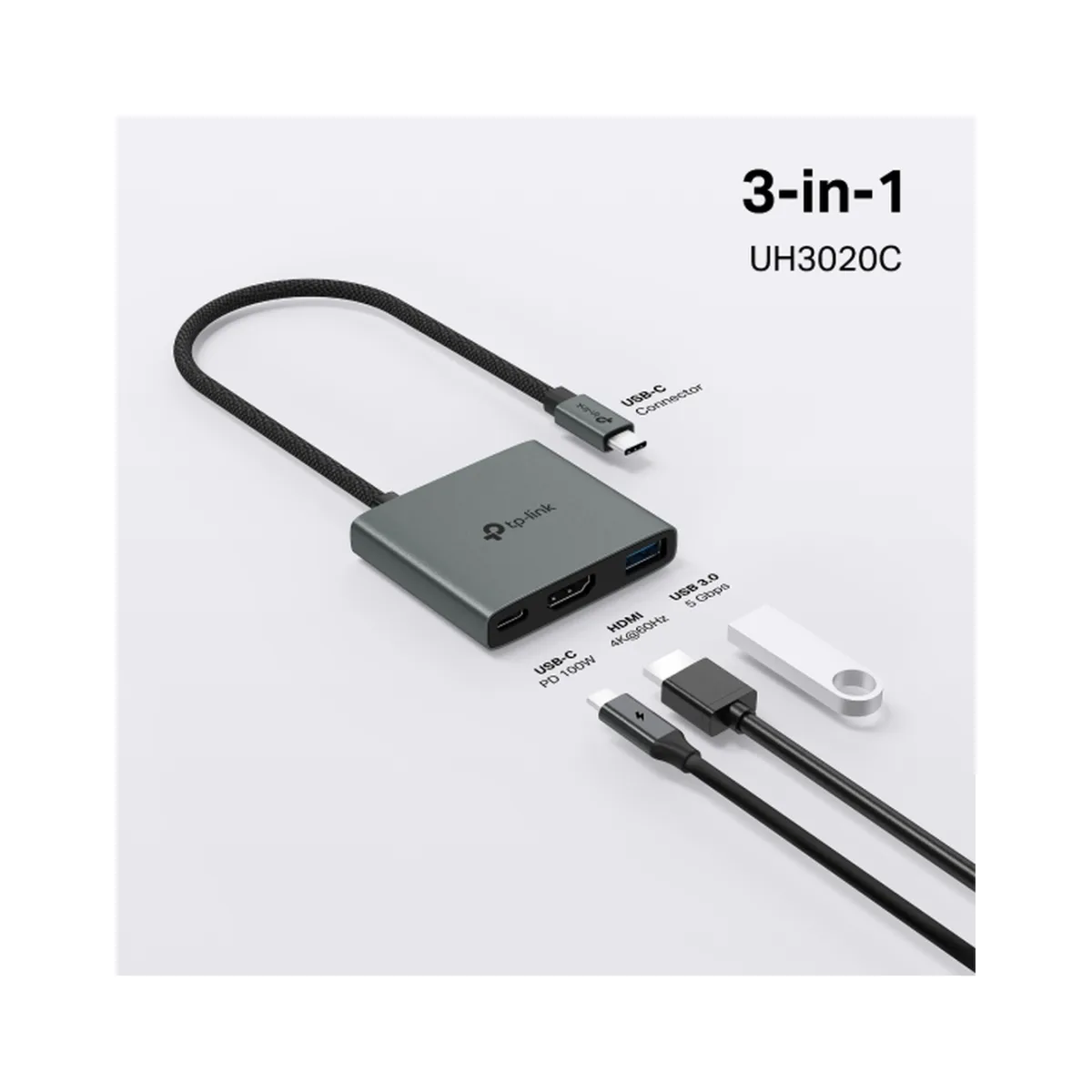 TP-Link UH3020C / HUB USB Type-C 3 в 1