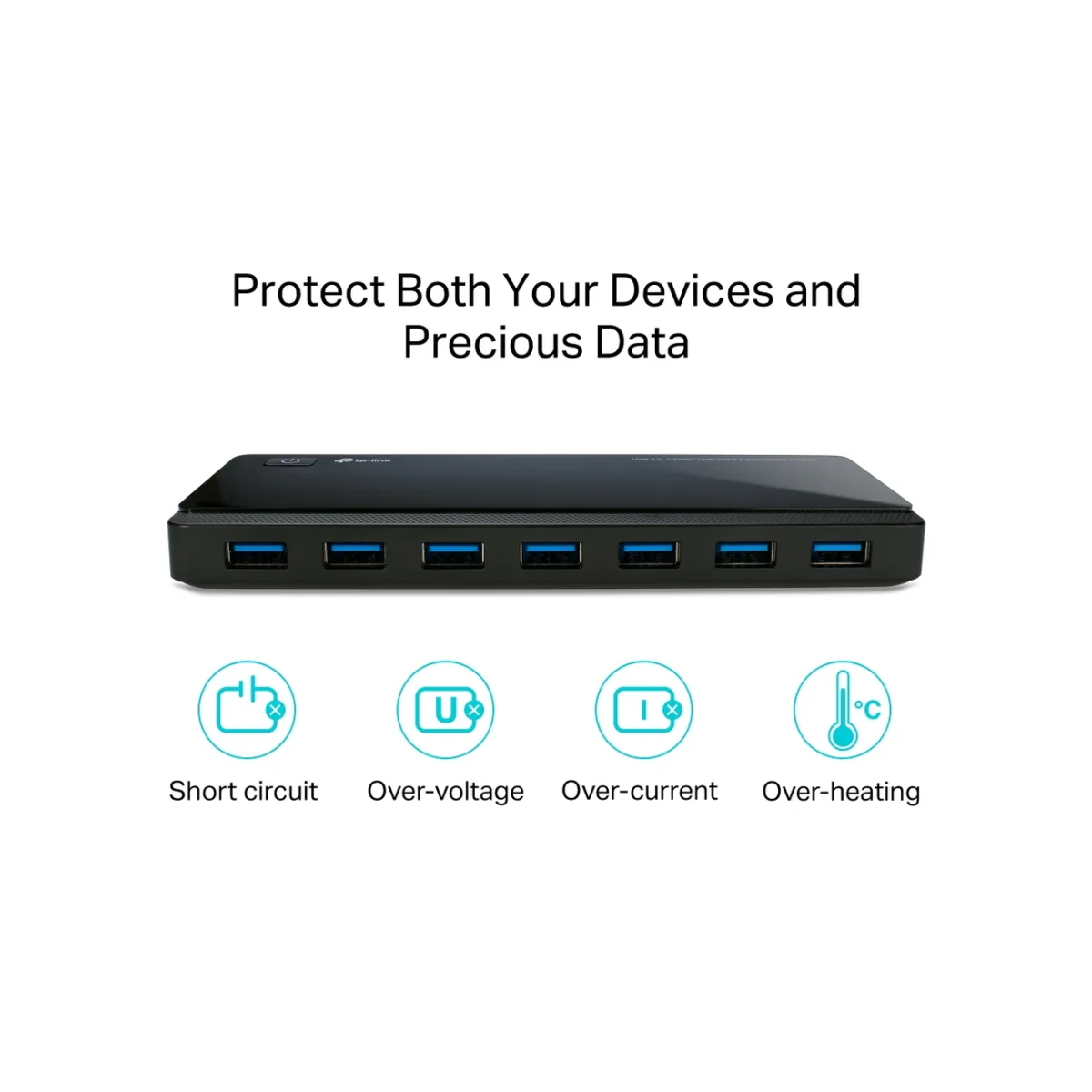 TP-Link UH720 / HUB 7-портовый USB 3.0 с 2 заряжающими портами