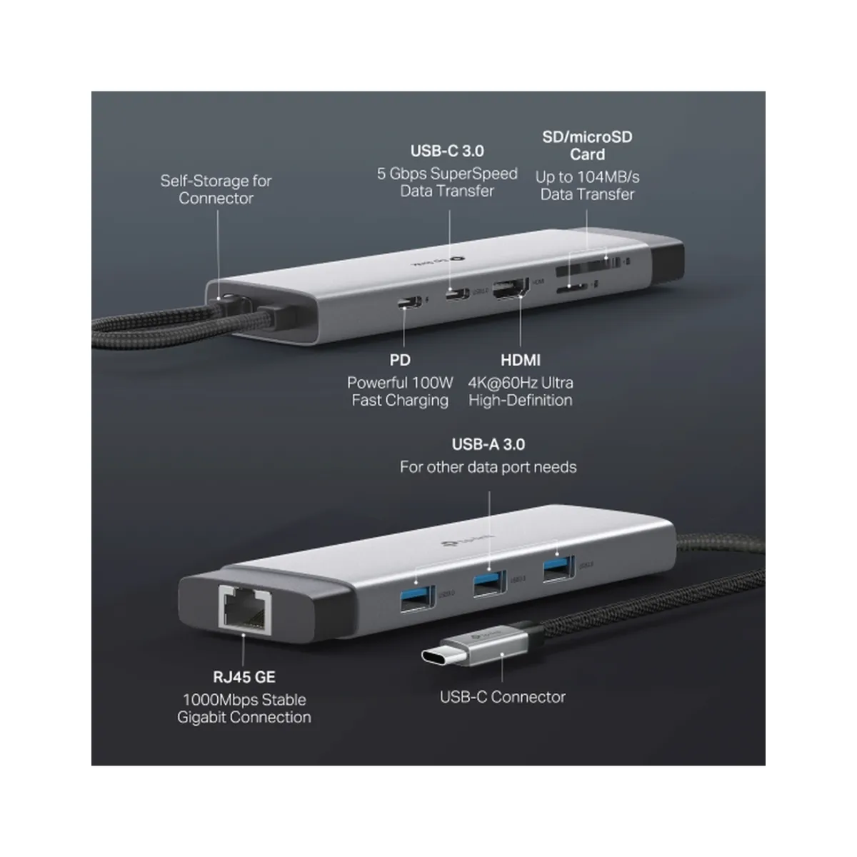 TP-Link UH9120C / HUB USB Type-C 9 в 1