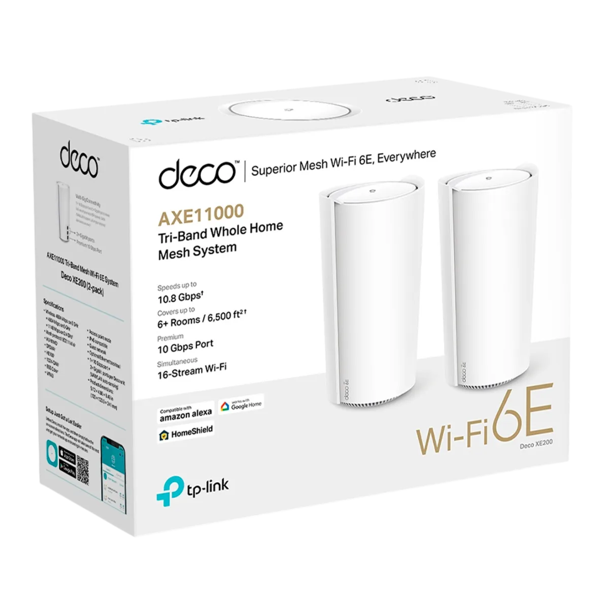 TP-Link Deco XE200 (2-pack) / AXE11000 Mesh система Wi-Fi 6E 