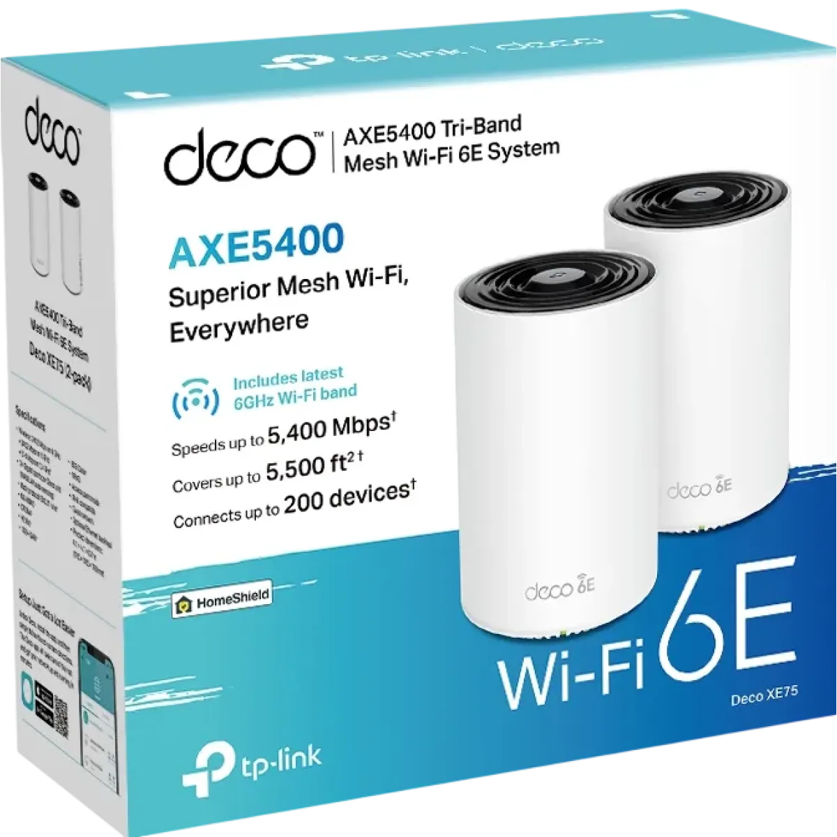 TP-Link Deco XE75 (2-pack) / AXE5400 Трехдиапазонная Mesh-система Wi-Fi 6E